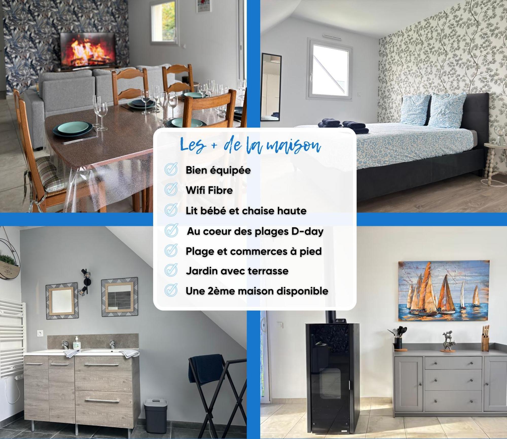 Les Dunes, Maison Neuve 8 P Bien Equipee Jardin Clos, Parking, Garage A 850 M De La Plage Et Centre Bourg, Sur Plages Du Debarquement Pres Arromanches Et Bayeux Asnelles Kültér fotó